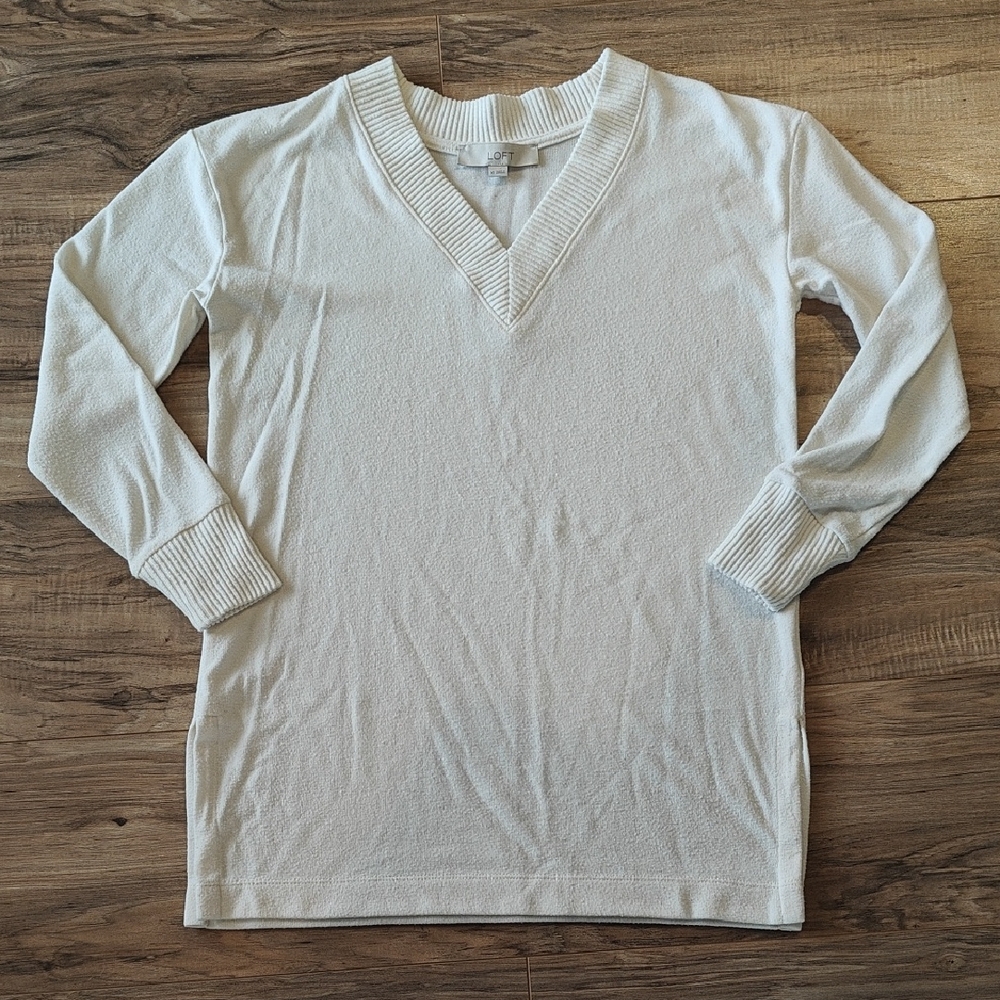 EUC Oversized Ivory Tunic Sweater